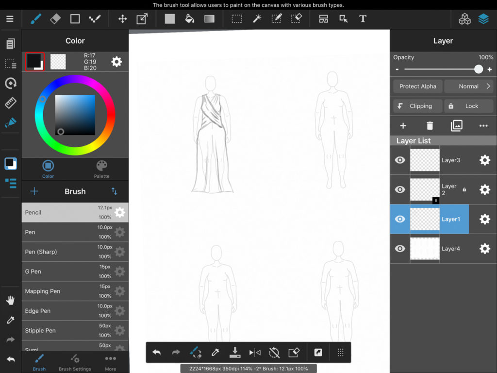 apps for fashion design sketching