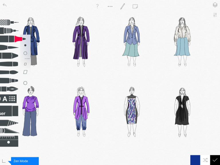 Review: 9 Drawing Apps for Digital Fashion Illustration | MyBodyModel