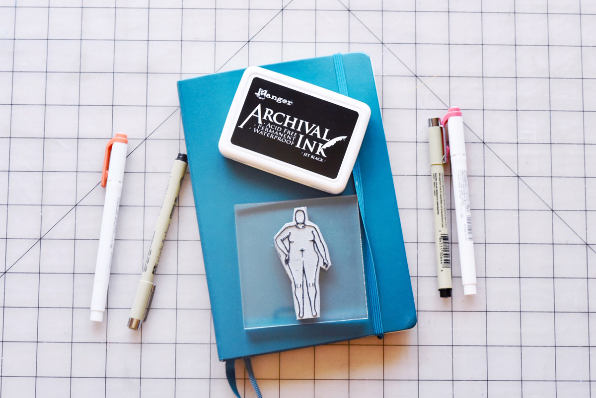 My Sewing Bullet Journal: Creating a Custom Rubber Stamp with my