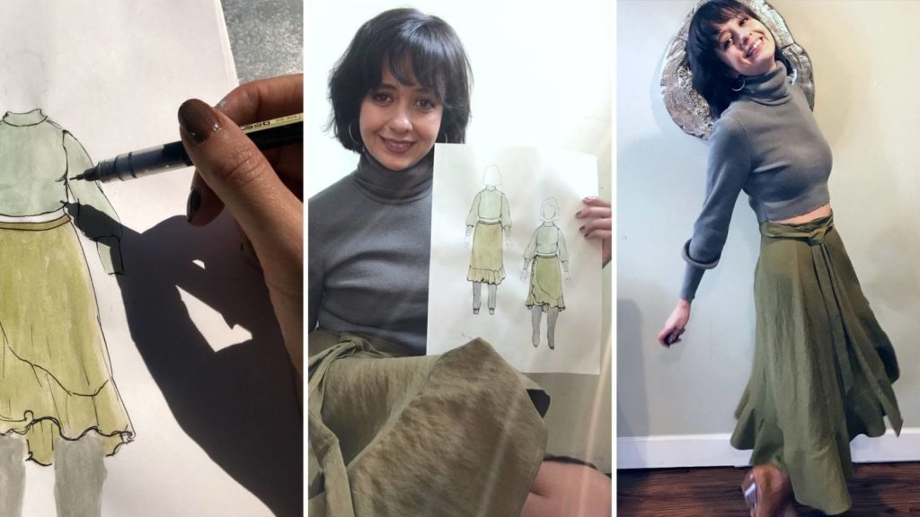My Sketching Process: From 9-Head Fashion Figures to Designing for My Body
